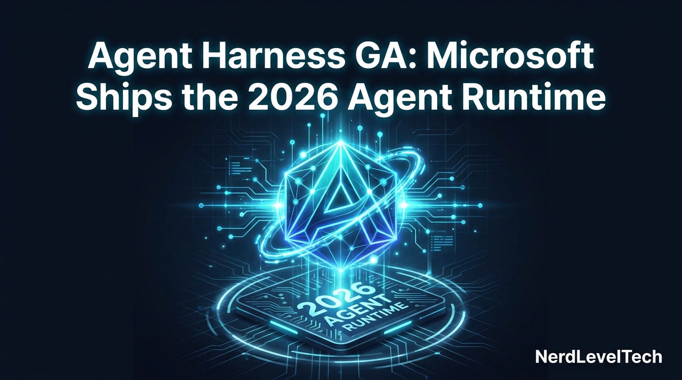 Agent Harness GA: Microsoft Ships the 2026 Agent Runtime