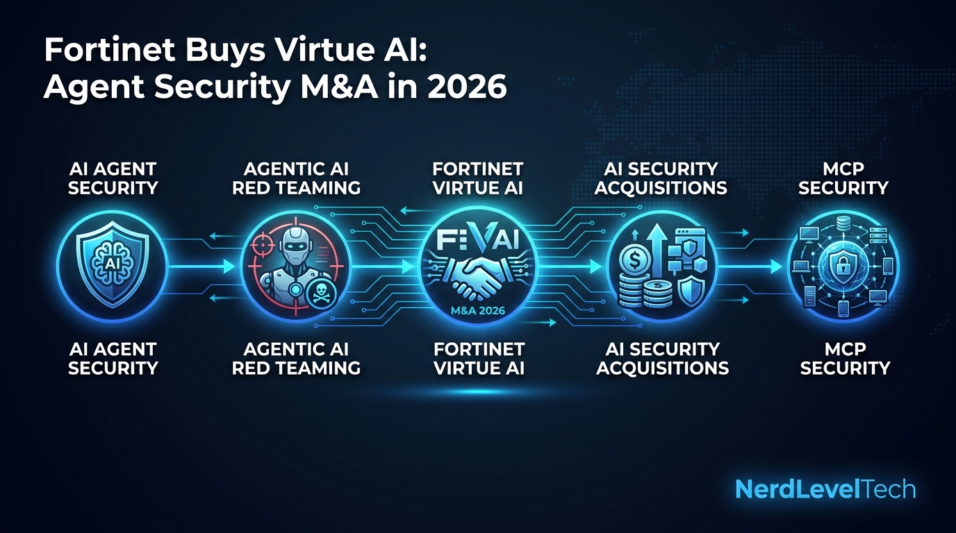Cover image for Fortinet Buys Virtue AI: Agent Security M&A in 2026