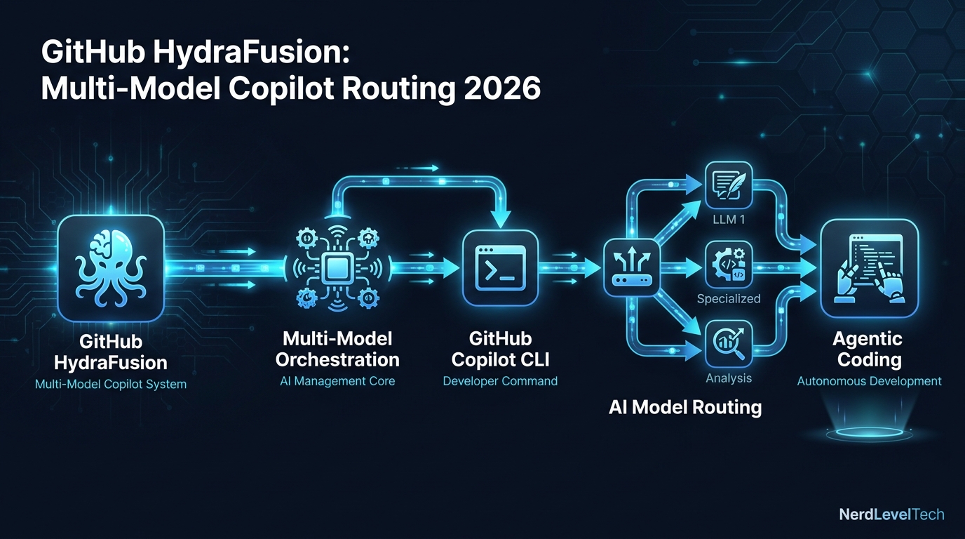 Cover image for GitHub HydraFusion: Multi-Model Copilot Routing 2026