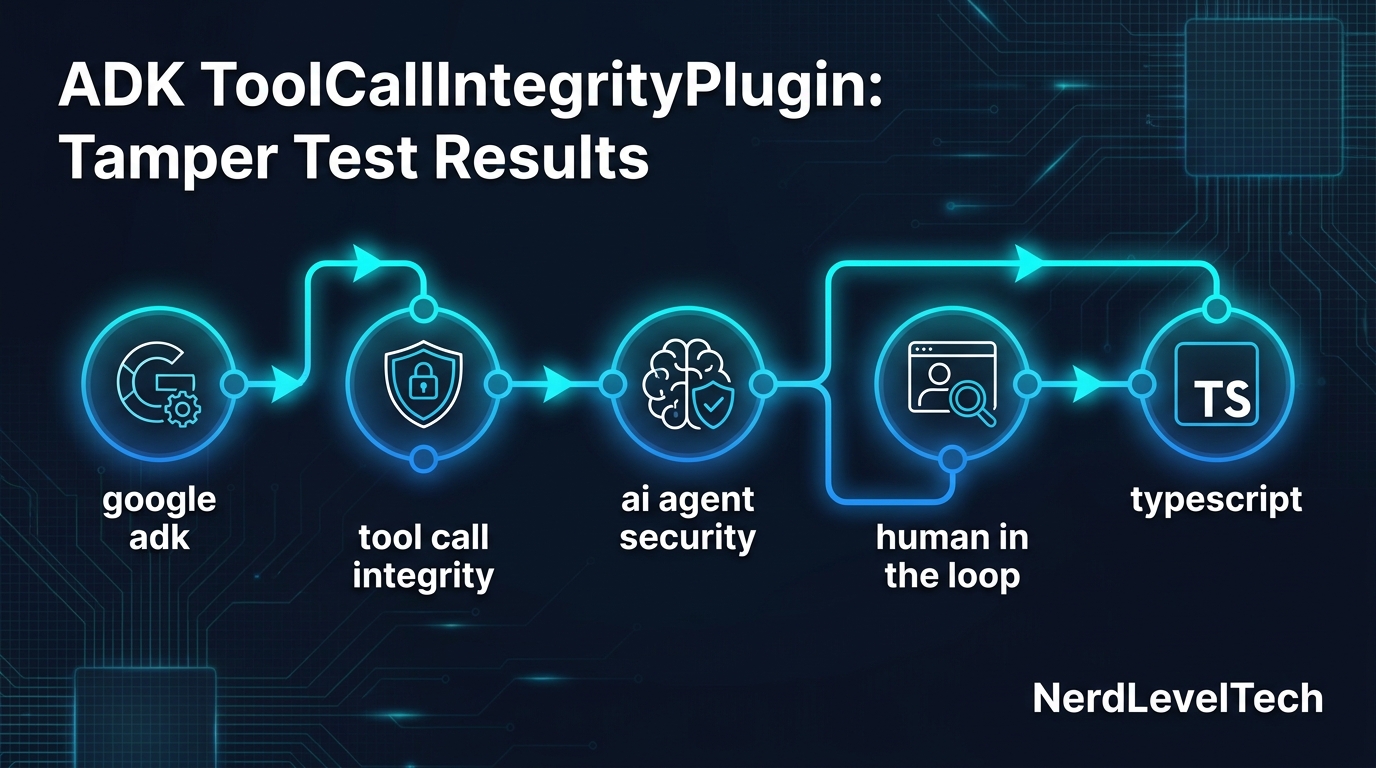 Cover image for ADK ToolCallIntegrityPlugin: Tamper Test Results