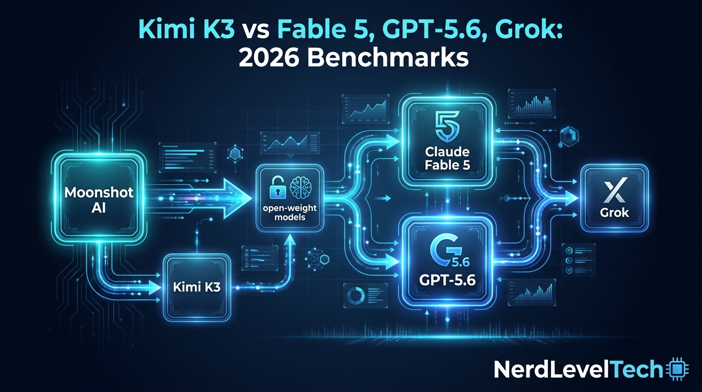 Kimi K3 vs Fable 5, GPT-5.6, Grok: 2026 Benchmarks