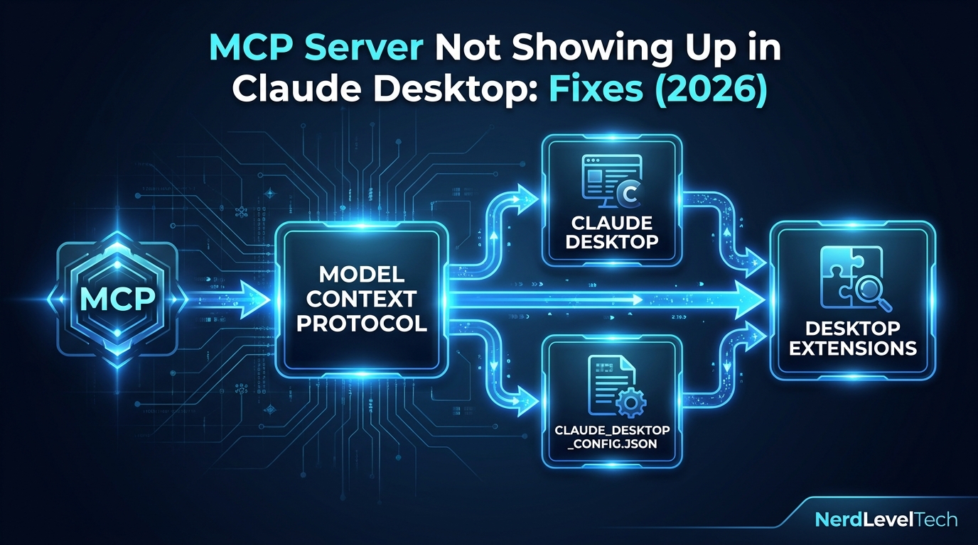 Cover image for MCP Server Not Showing Up in Claude Desktop: Fixes (2026)