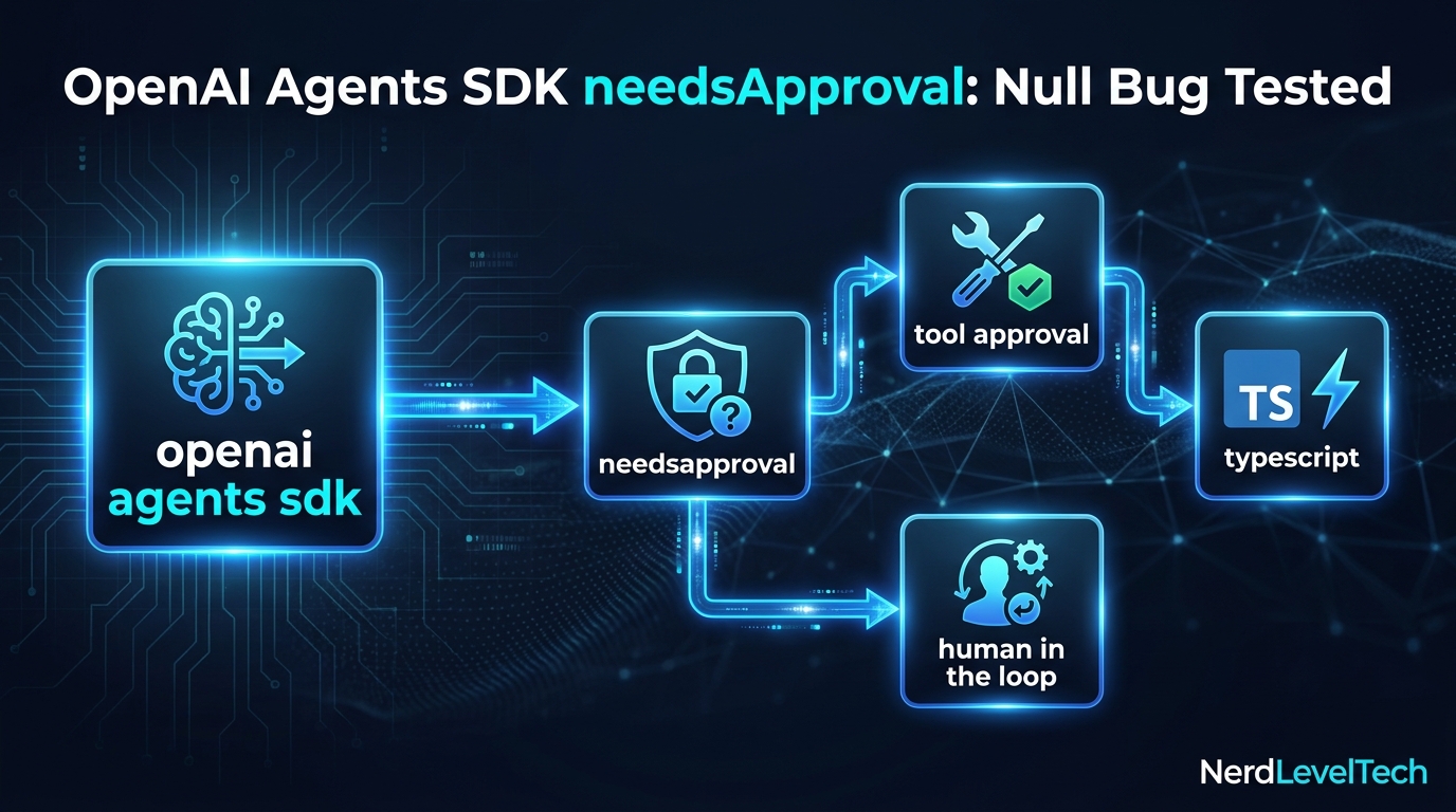 Cover image for OpenAI Agents SDK needsApproval: Null Bug Tested