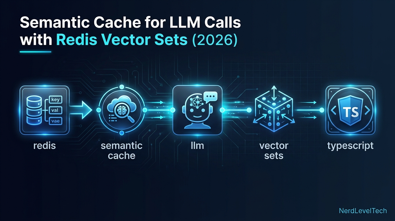 Semantic Cache for LLM Calls with Redis Vector Sets (2026)